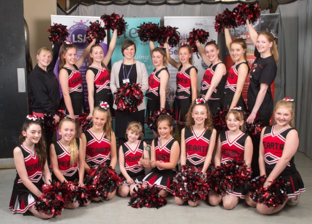 Leicester Cheerleaders Team Of the Year Hearts